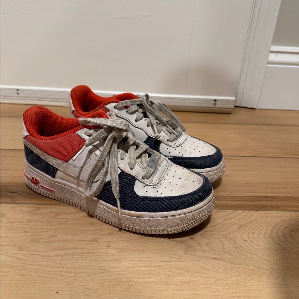 Nike Air Force 1 Red White and Blue Sneakers
